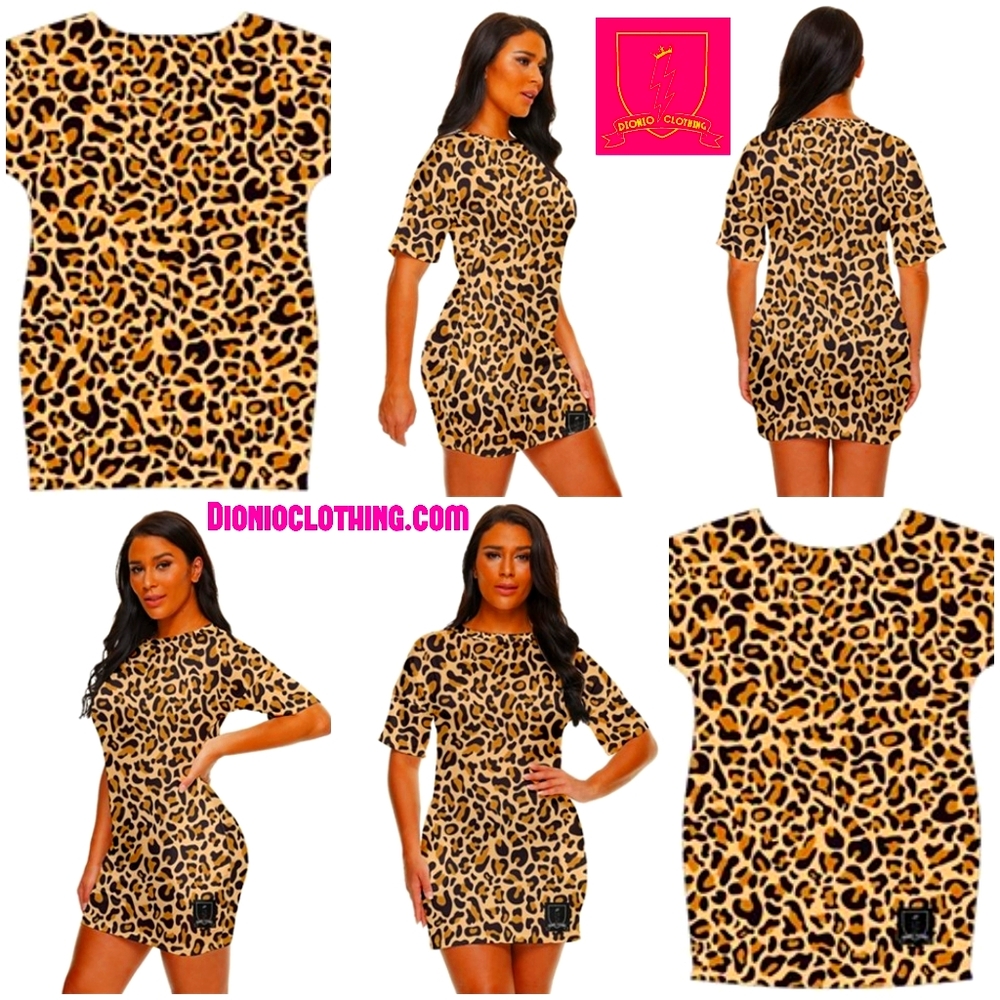 Dionio Clothing - Lady Leopard Mini- Dress